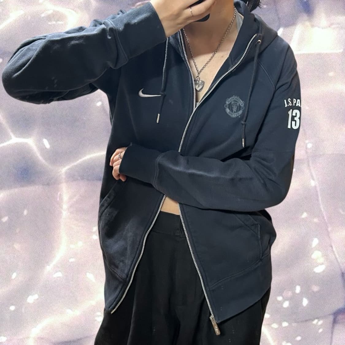 나이키 맨체스터 유나이티드 맨유 박지성 후드집업 블랙 M 상품이미지3