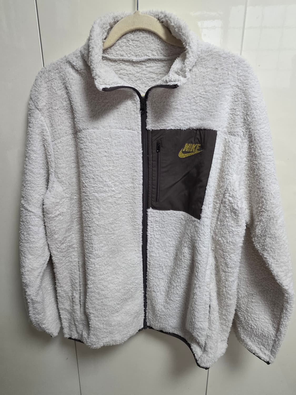 [새상품]나이* 뽀글이 플리스 풀집업 자켓 L 상품이미지1