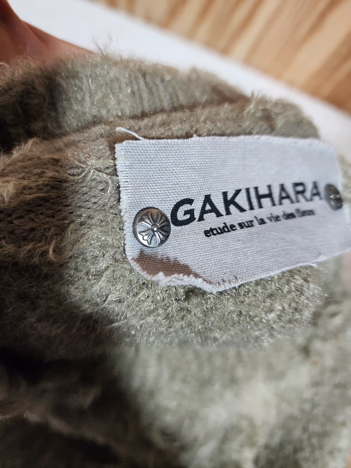 GAKIHARA 퍼 디테일 빈티지 니트 상품이미지6