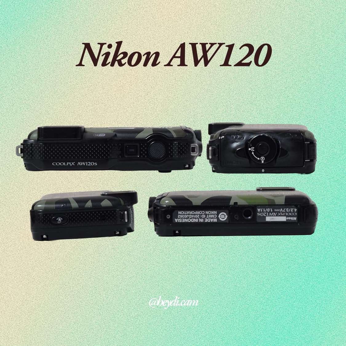 (희귀매물)니콘 쿨픽스 aw120 카모플라쥬 Nikon Coolpix a 상품이미지3