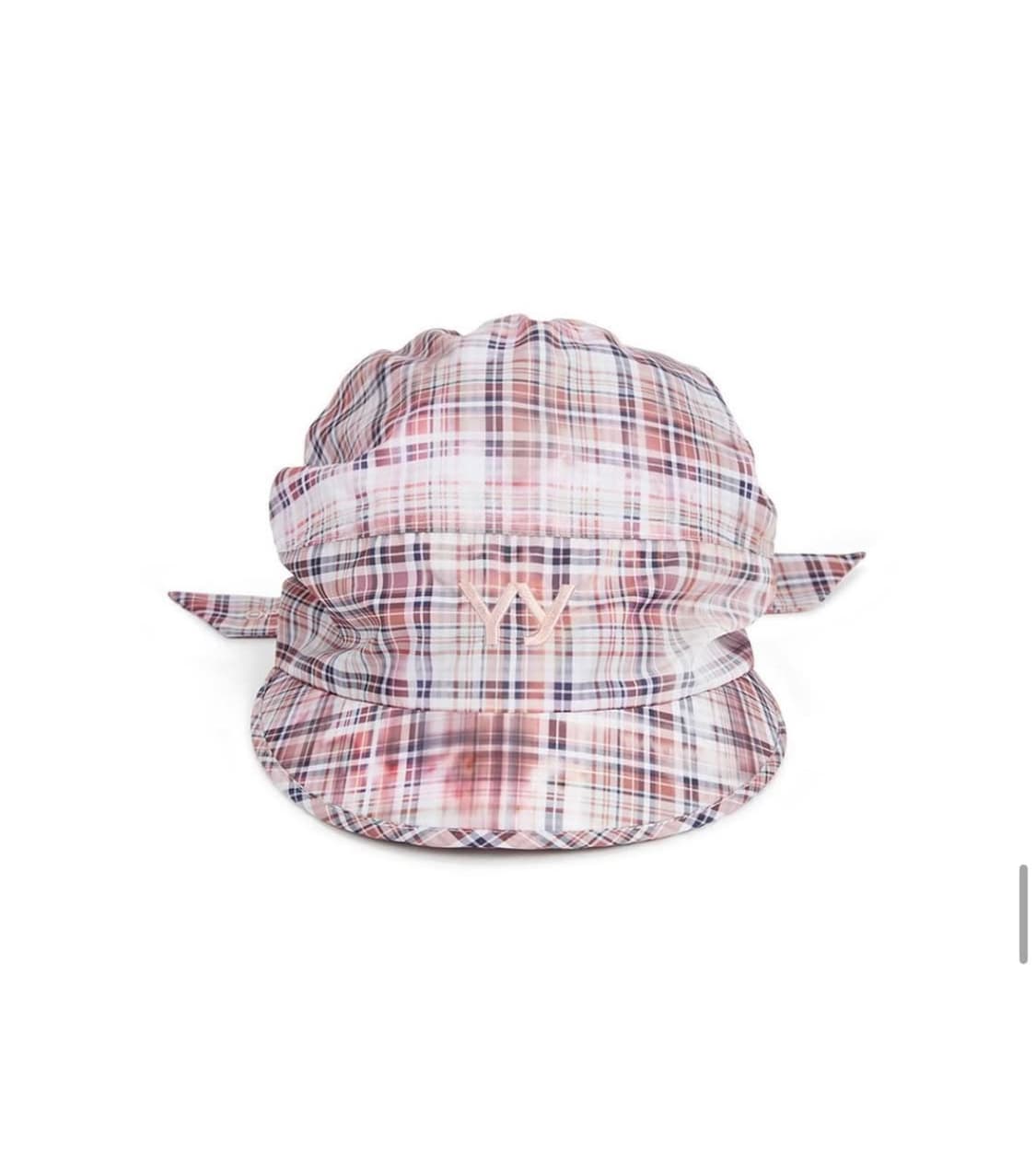 Open YY 체크 Tie-Up 모자 상품이미지1