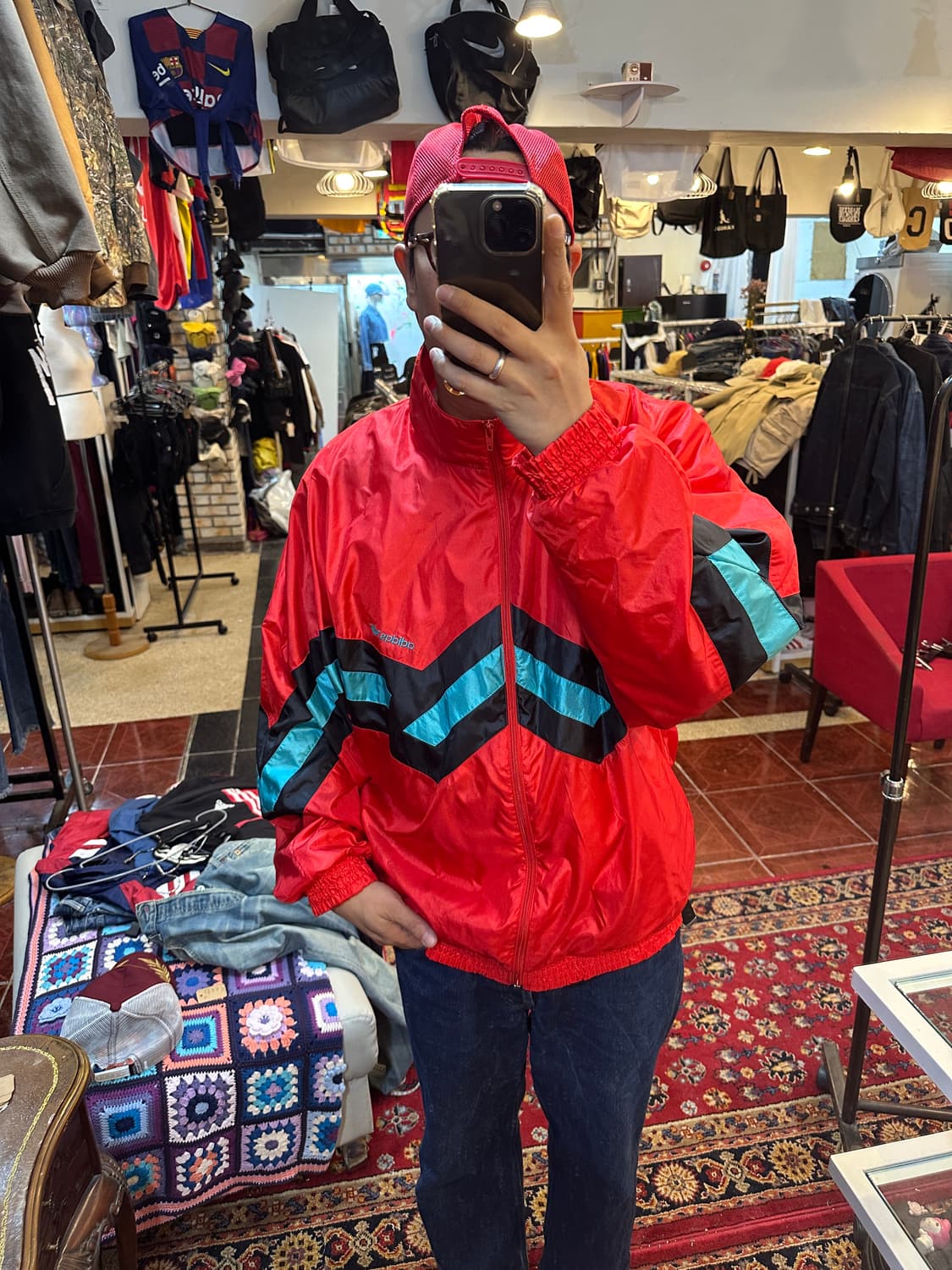 90s 빈티지 올드스쿨 아디다스 독일 뤼벡 바람막이 XL 상품이미지1