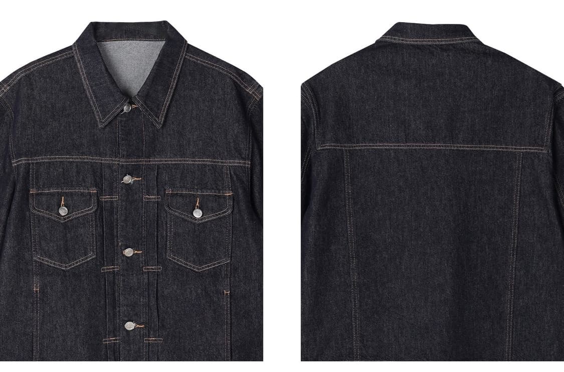 NOISE 노이즈 필치 워시드 데님 트러커 자켓 - 블루 인디고 (M) 상품이미지6