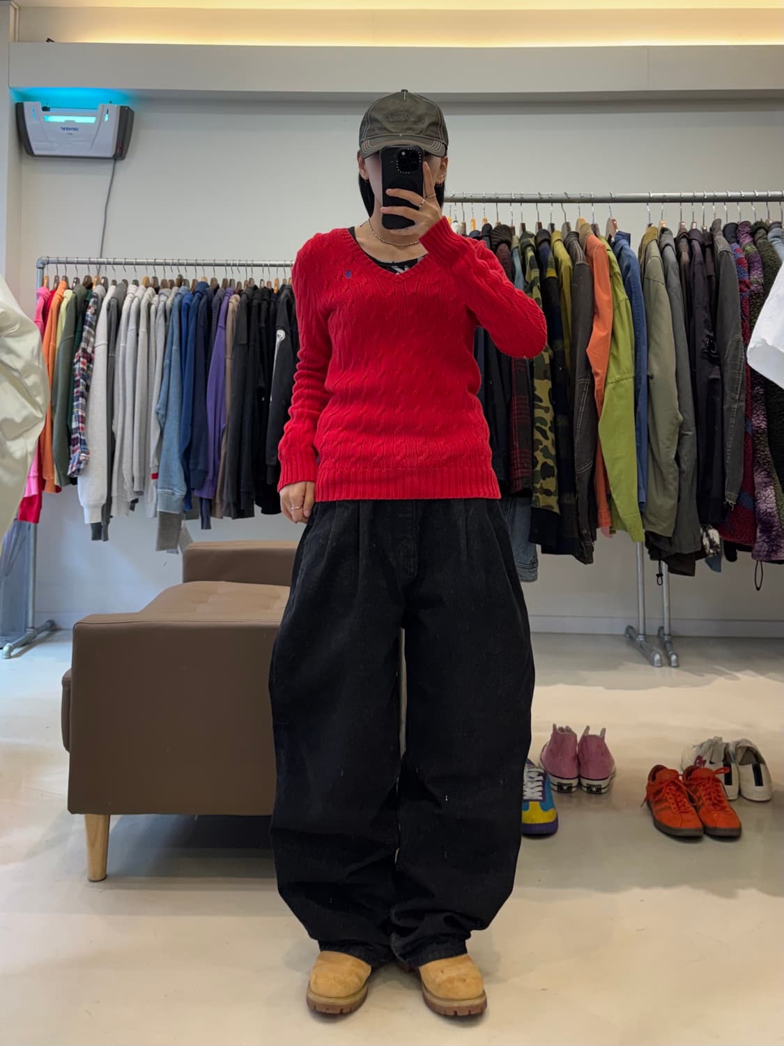 랄프로렌 스포츠 브이넥 케이블 니트 상품이미지6