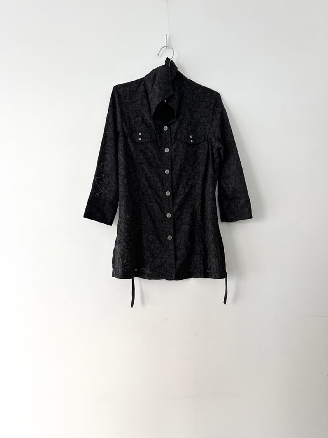 Jaqurd pattern high detail blouse  상품이미지5