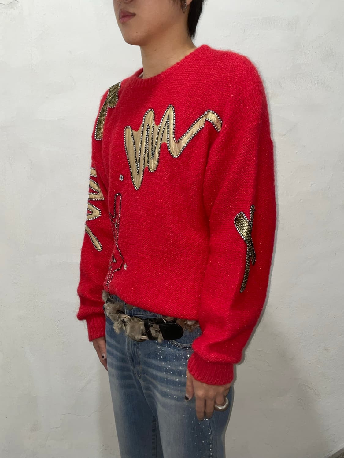 Red Beads Sweater 상품이미지2