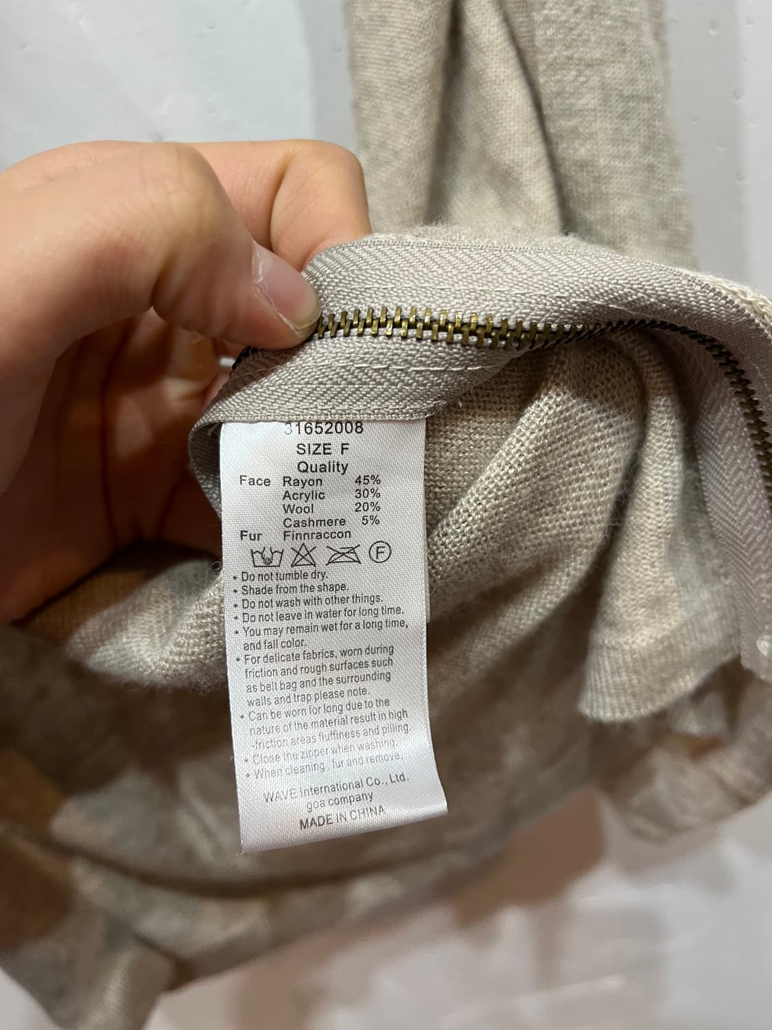 goa 고아 핀라쿤 퍼 캐시미어 블렌디드 숄 상품이미지5