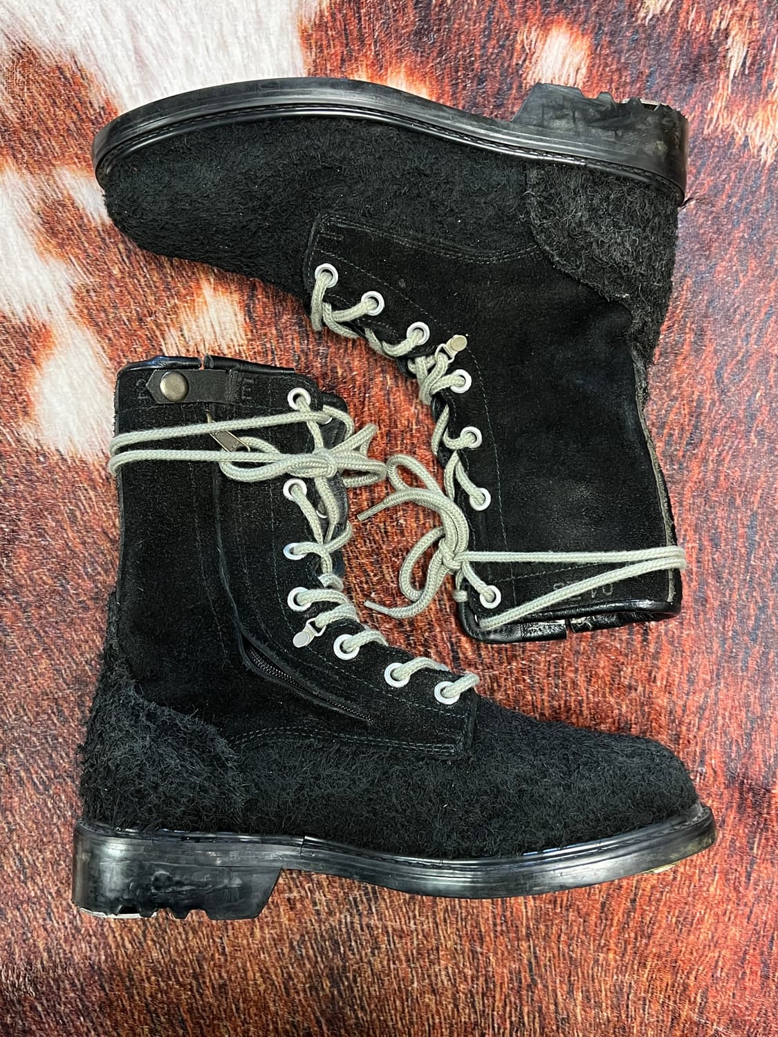 [270] 스웨이드 빈티지 경찰 군화 워커 블랙 상품이미지2