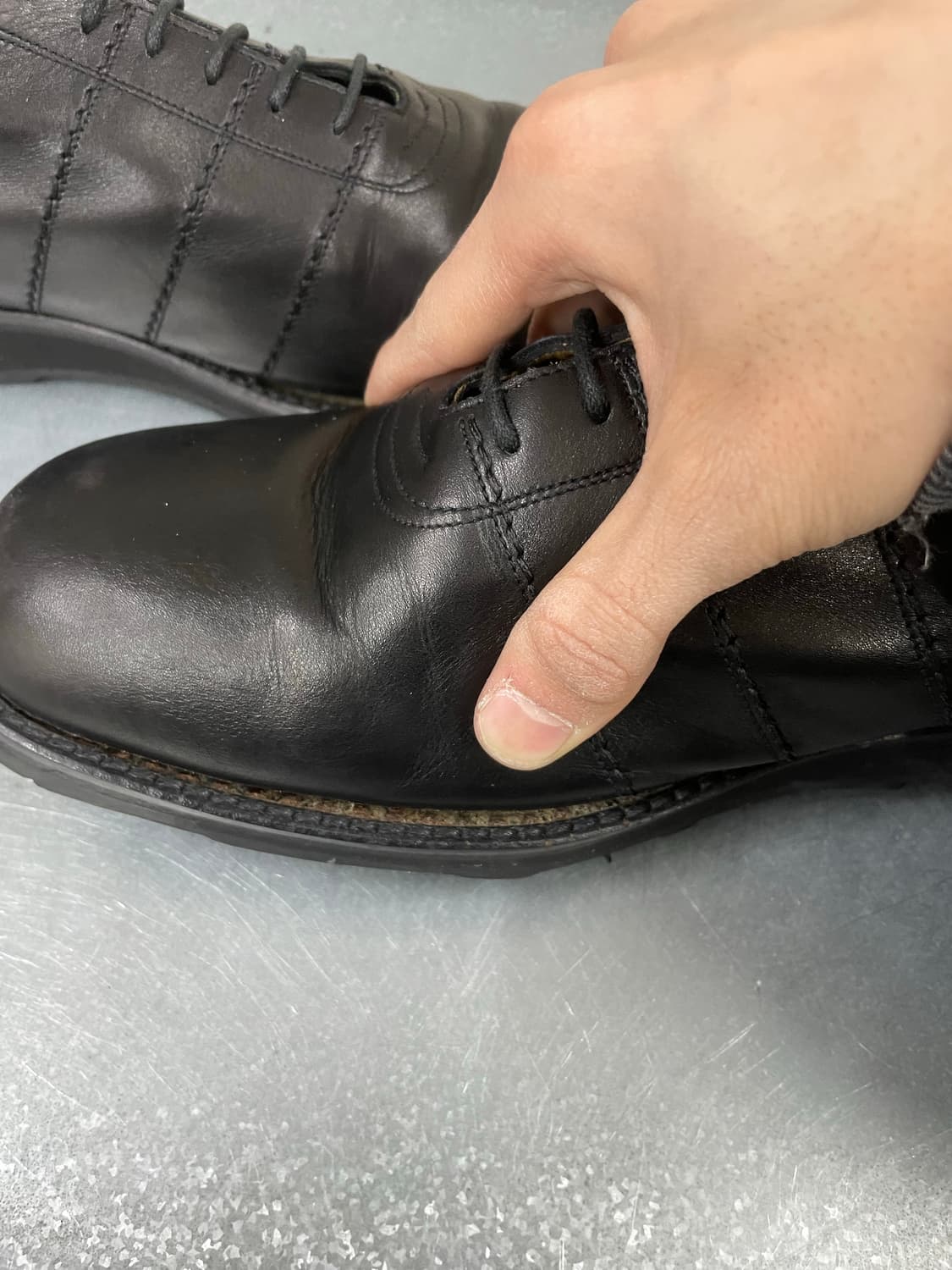 발리 블랙 레더 로퍼 UK9.5 상품이미지9