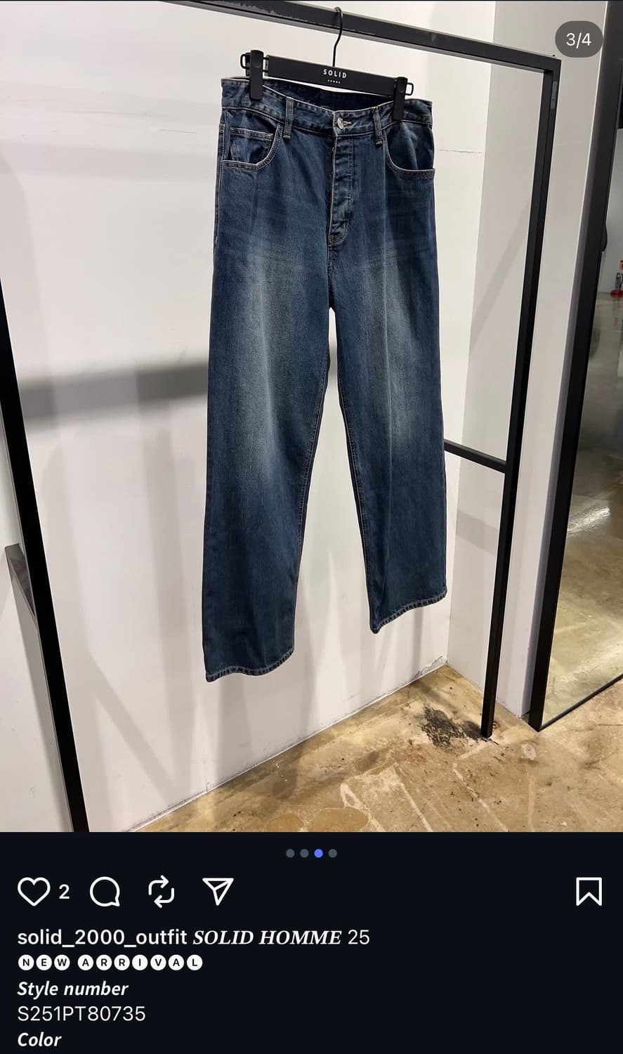 32/ 솔리드옴므 25FW 제팬 셀비지 데님 상품이미지2