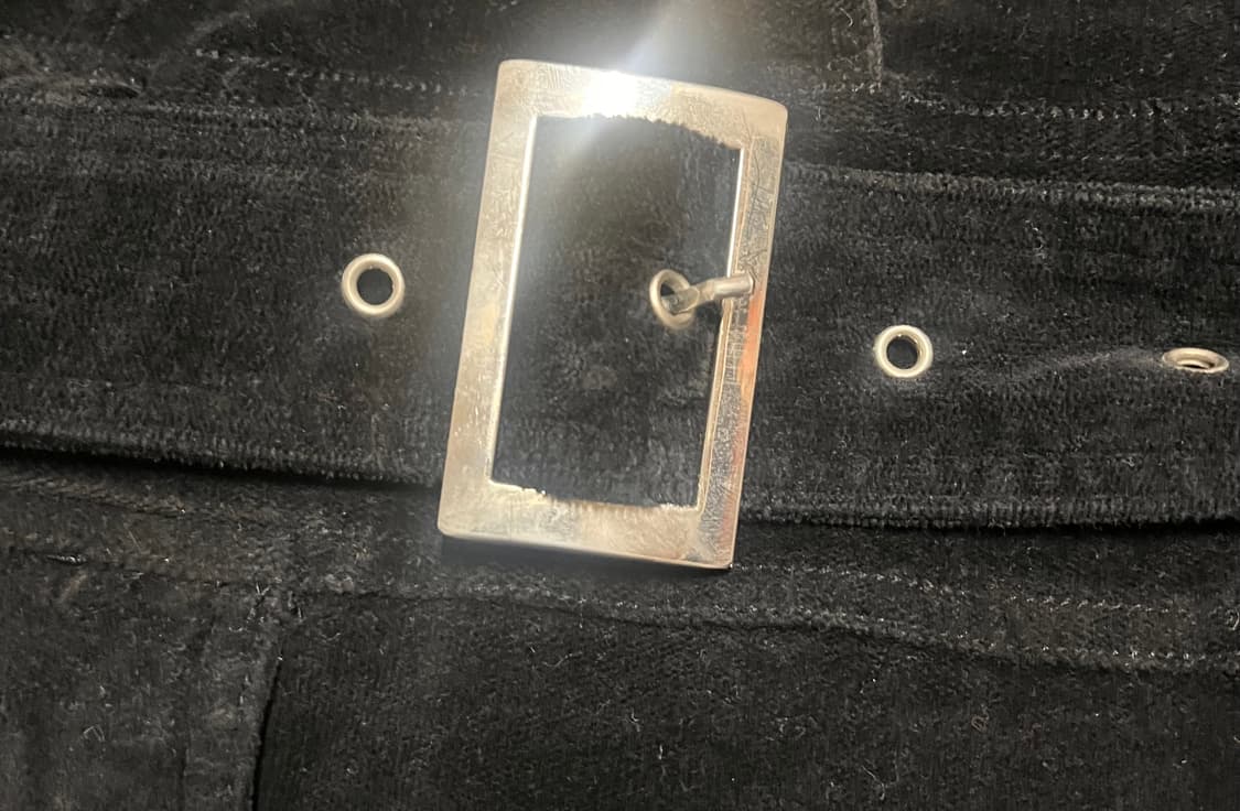 Y2k vintage 코듀로이 스타버튼 벨트 원피스 상품이미지5