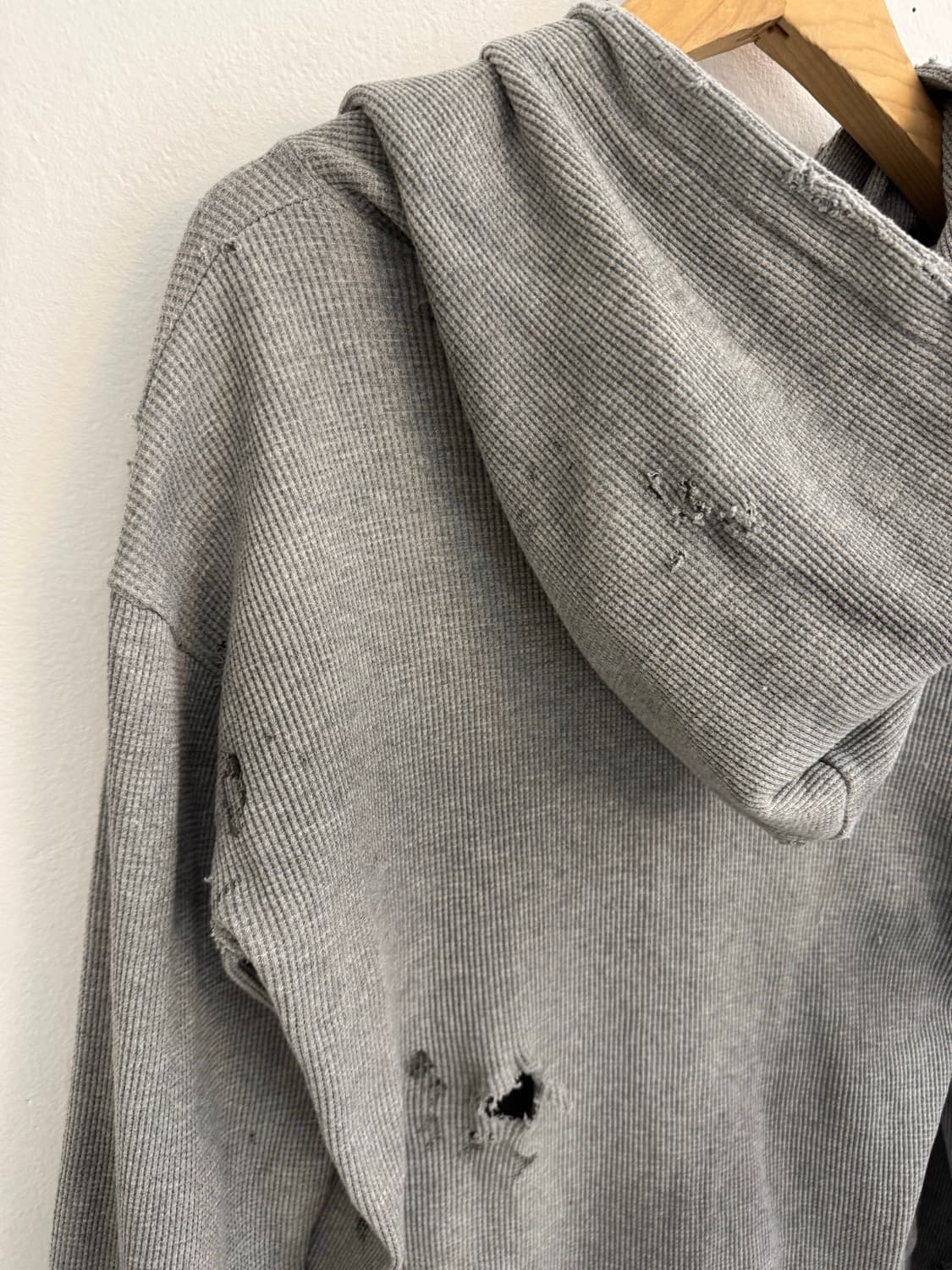 빈티지 커스텀 와플 후드집업 상품이미지9