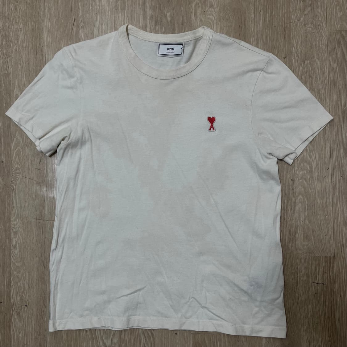 아미 AMI 여성 로고 자수 반팔티 M(95) 상품이미지1