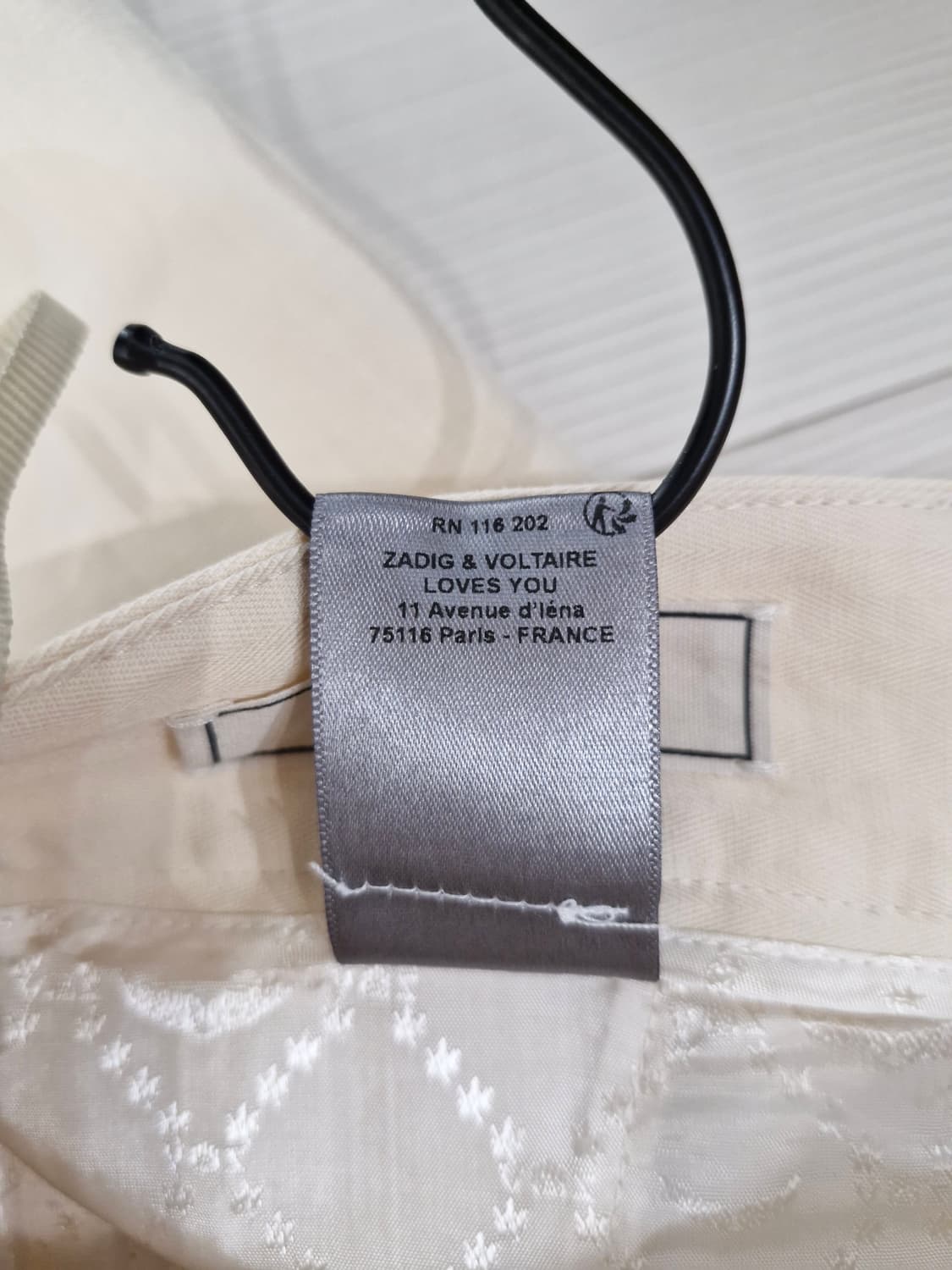 쟈딕앤볼테르 백밴딩 린넨 팬츠 아이보리(36) 상품이미지8