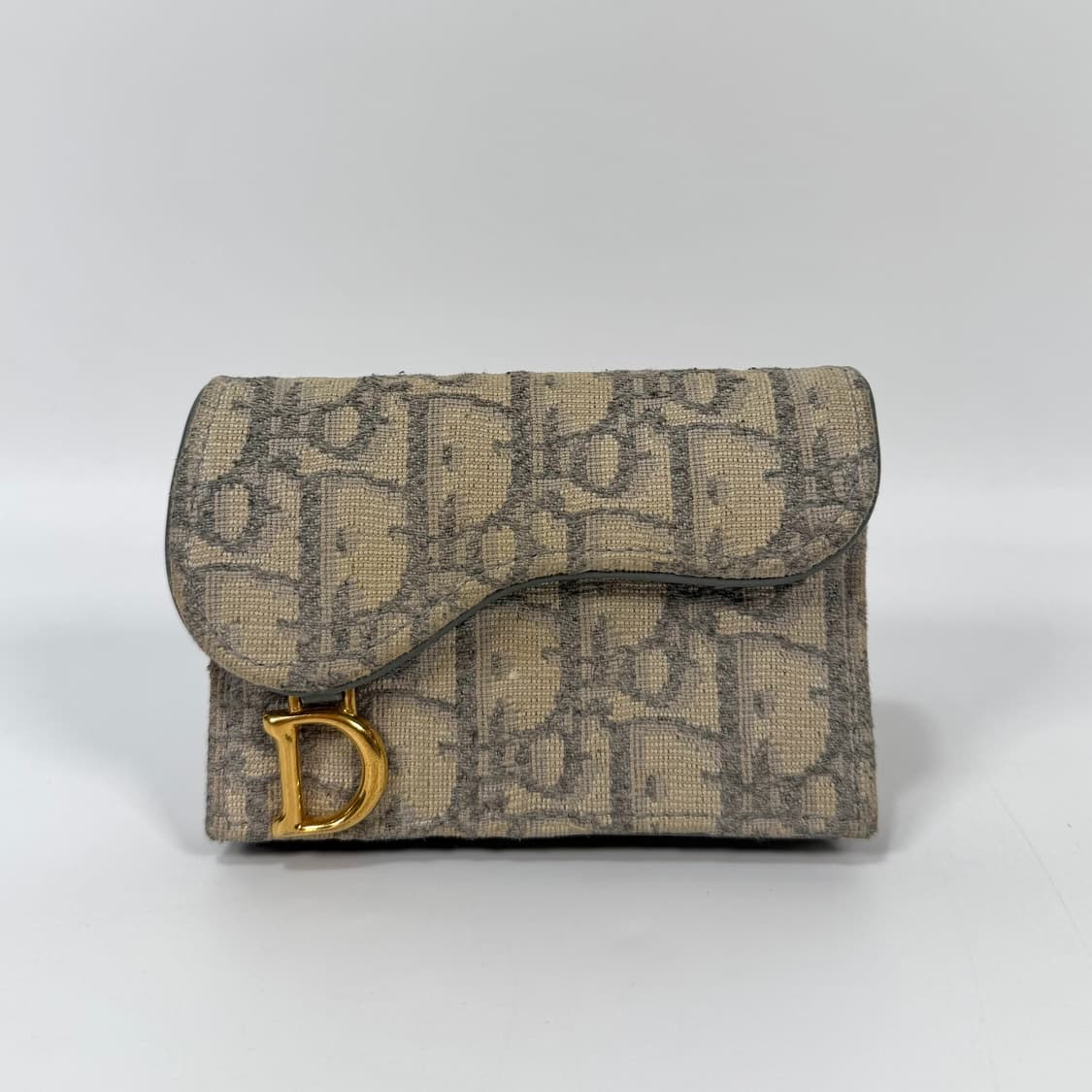 디올 오블리크 새들 플랩 카드지갑 상품이미지2