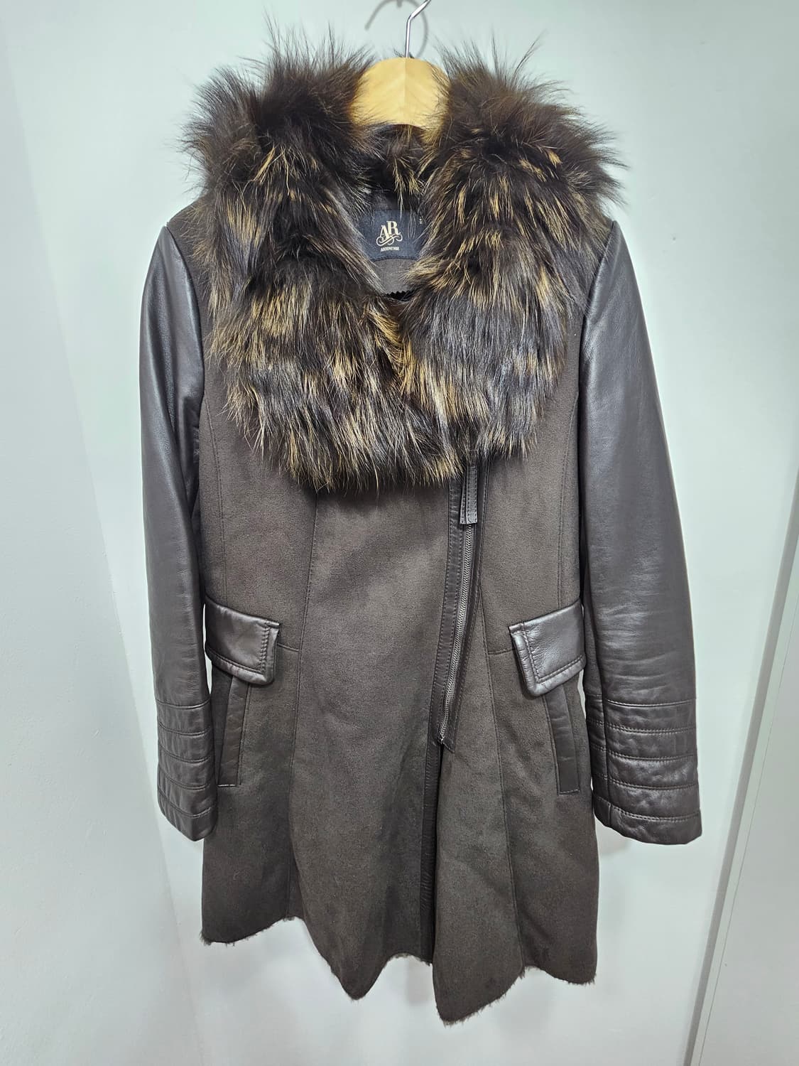 아르덴미즈(ArdentMiz) 양가죽 폭스퍼 코트 자켓 상품이미지3