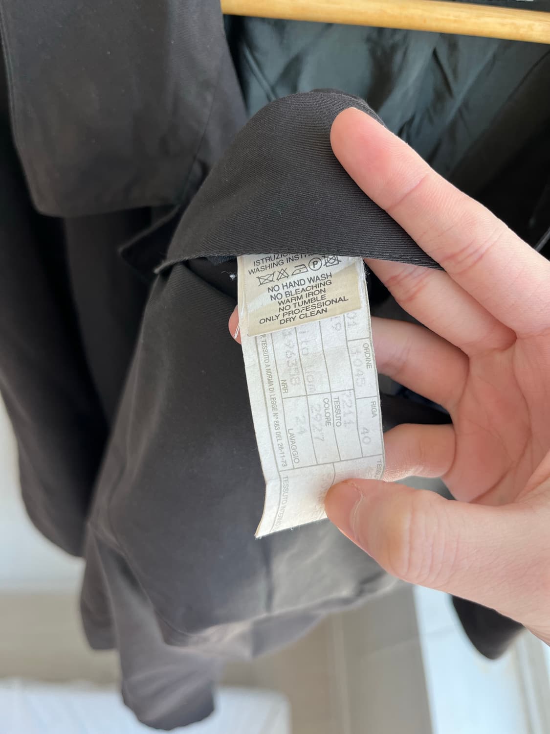 빈티지 아르마니 롱 코트 상품이미지3