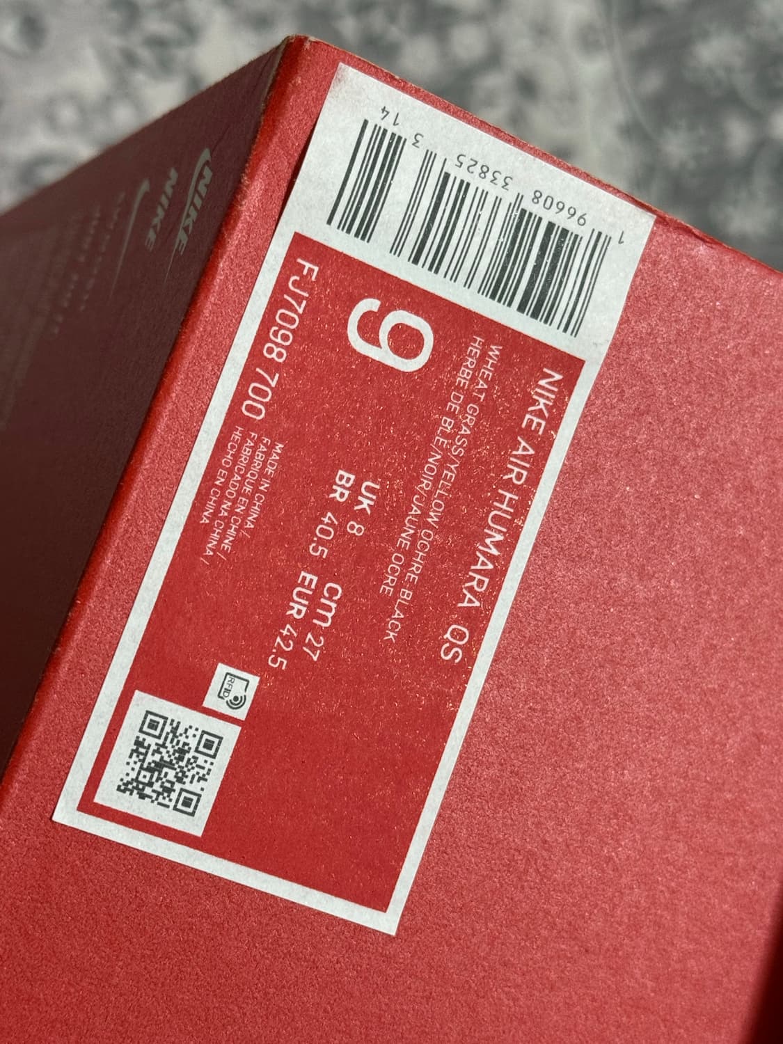 [풀박스] 나이키 에어 휴마라 위트 그래스 270사이즈 처분! 상품이미지6