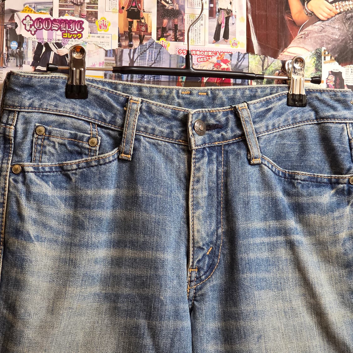 리바이스 재팬 연청 부츠컷 데님 팬츠 상품이미지6