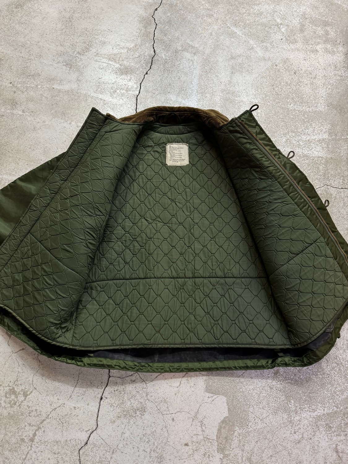 80s U.S NAVY 덱 자켓 오리지널 알파 인더스트리 상품이미지7