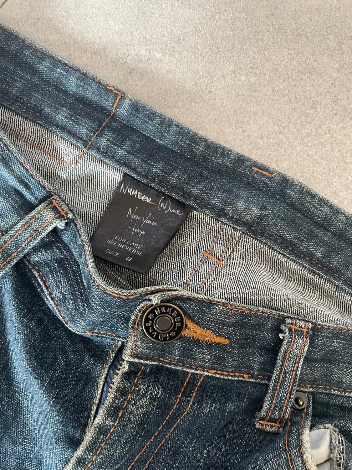 넘버나인 데님팬츠 상품이미지3