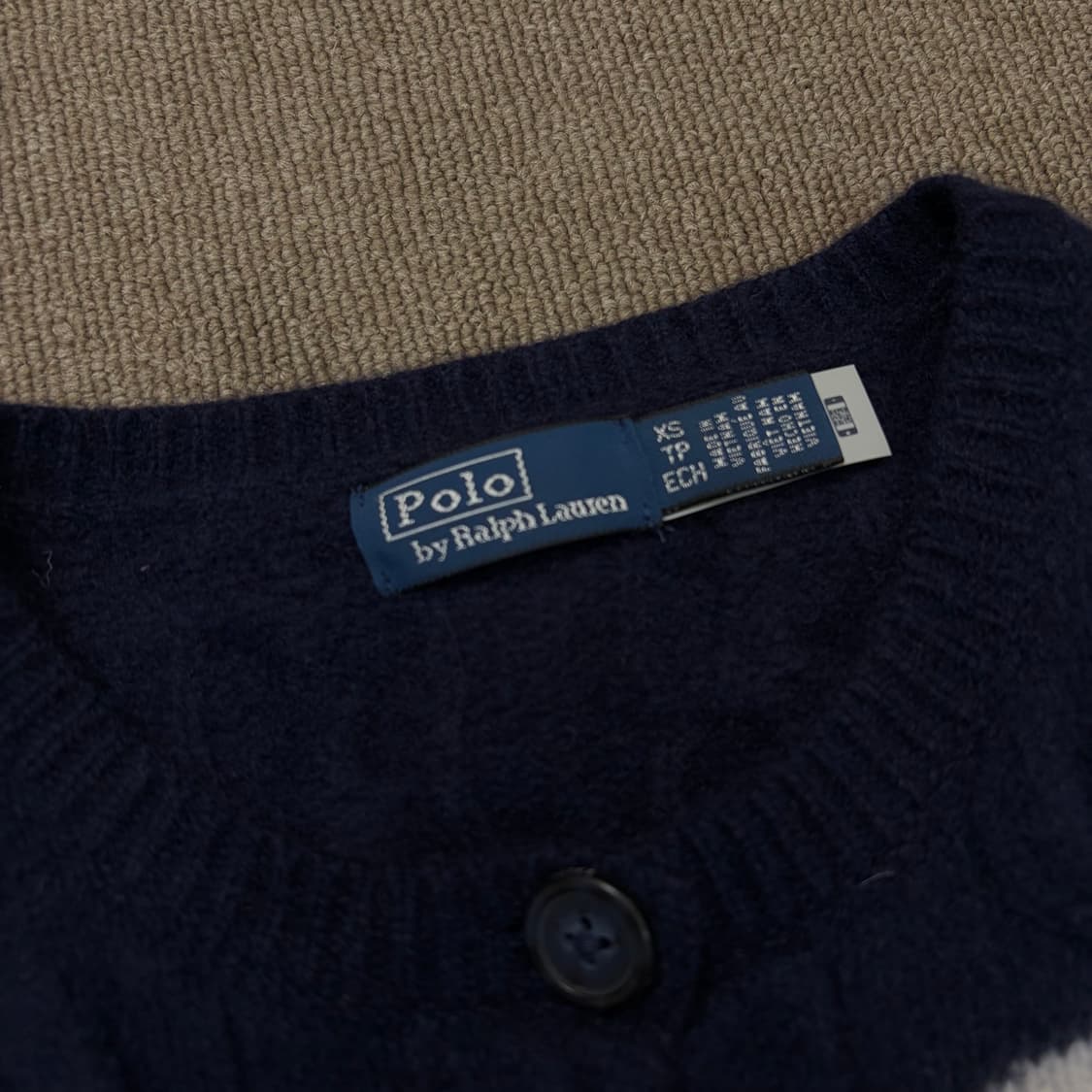 polo 랄프로렌 폴로 스트라이프 케이블 울 캐시미어 가디건 xs 상품이미지2