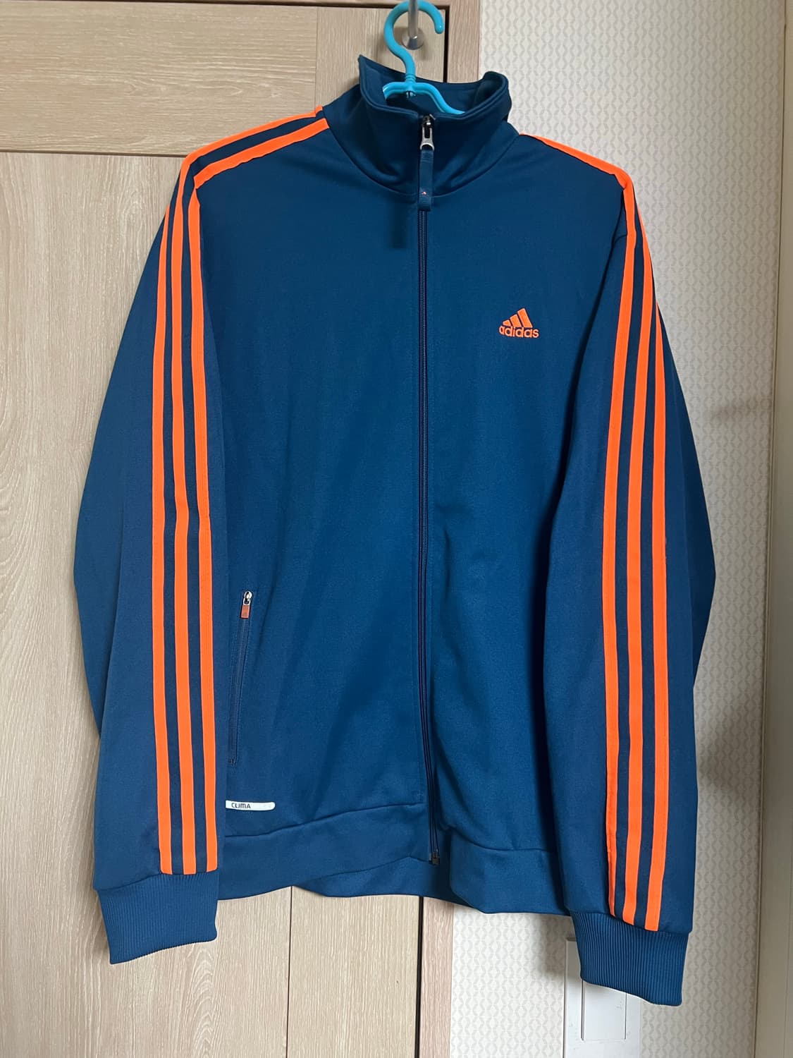 아디다스 블루 오렌지 져지 트랙탑 상품이미지1