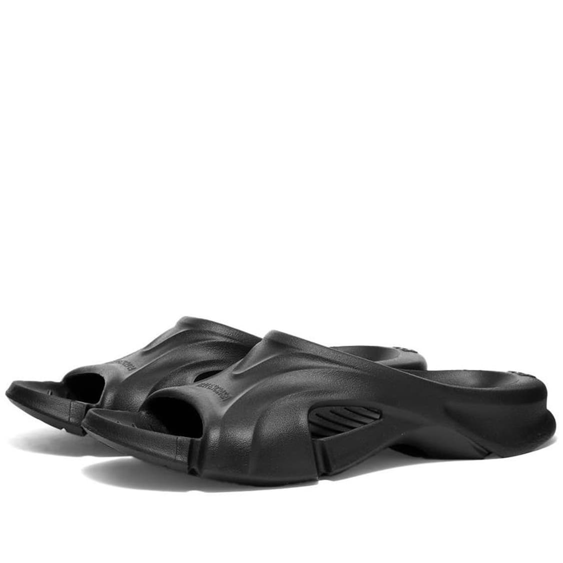 발렌시아가 러버 몰드 슬라이드 블랙 상품이미지2