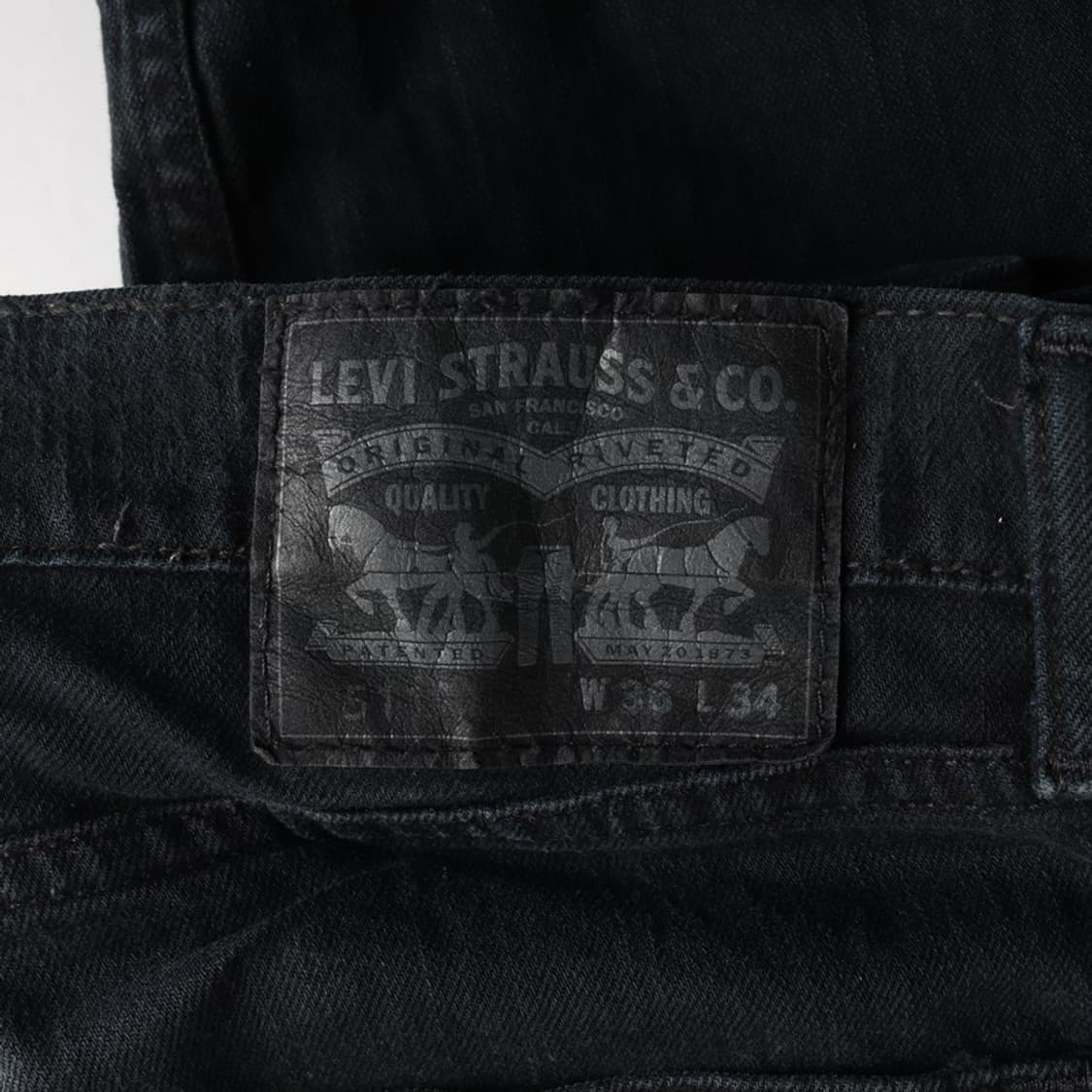리바이스 511 흑청 데님팬츠 36 상품이미지5