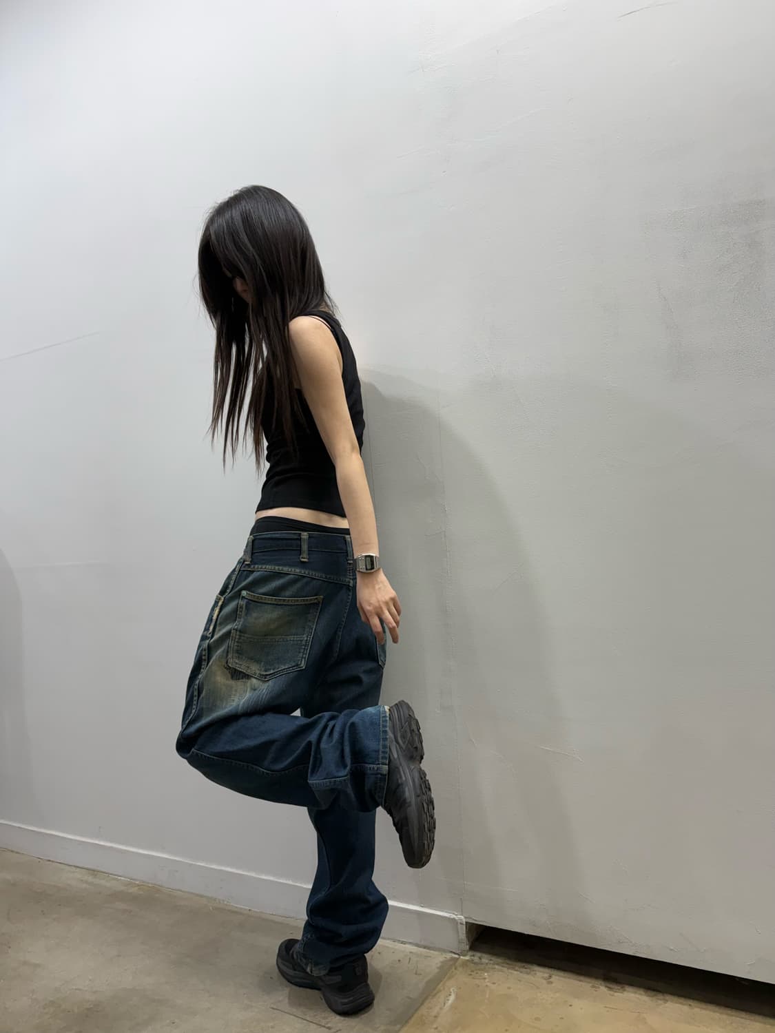 올드 베이프 그런지 데님팬츠 상품이미지2