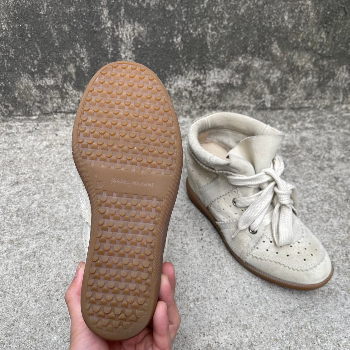 [36] Isabel Marant 스웨이드 웨지힐 스니커즈 (230) 상품이미지6