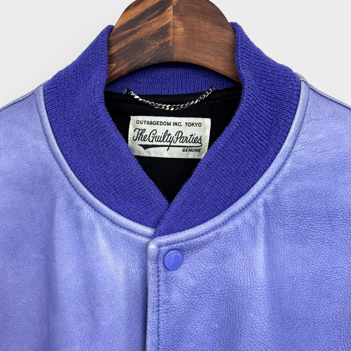 2023 와코마리아 레더 바시티 자켓 상품이미지3