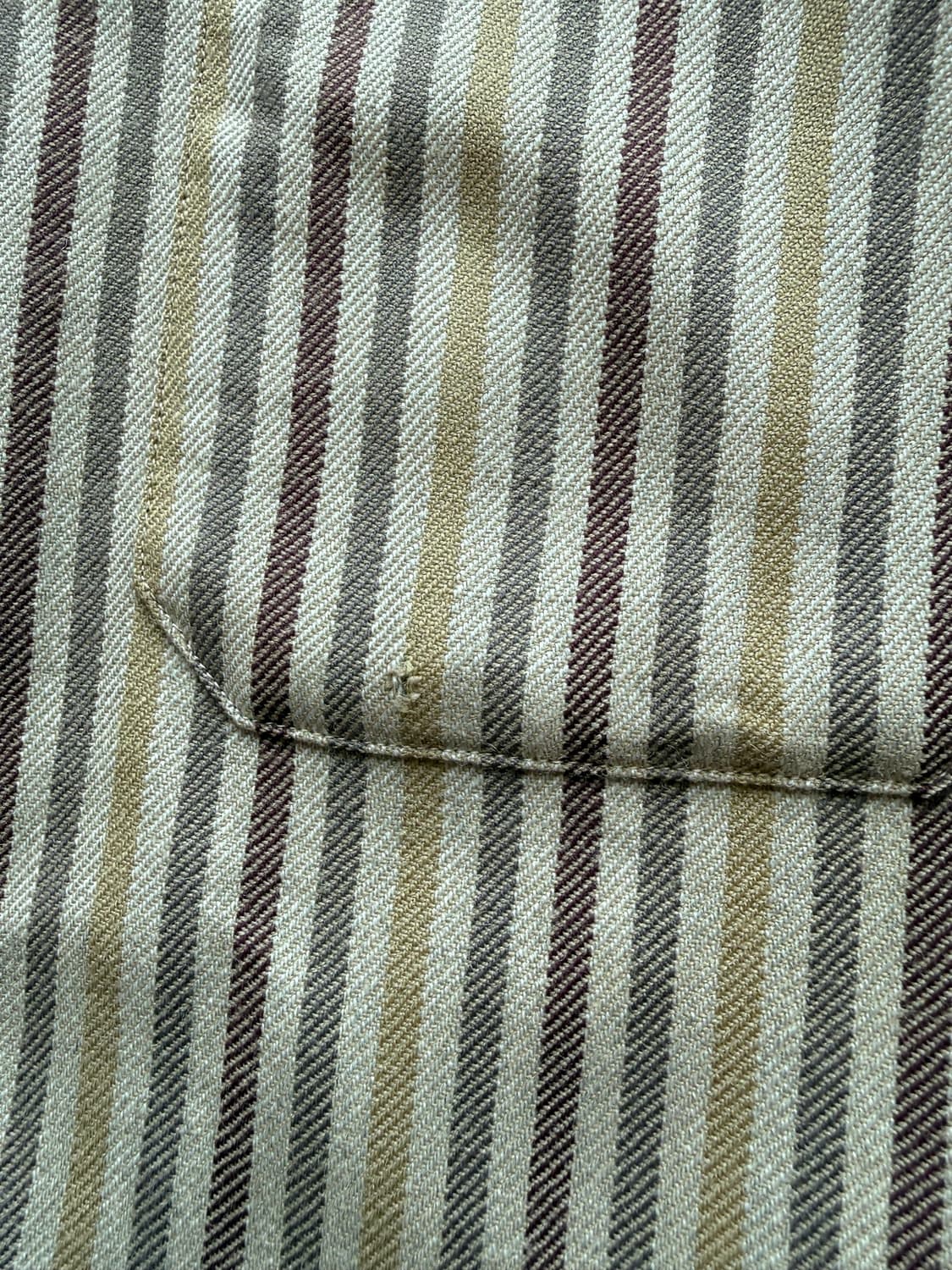 브라운 스트라이프 셔츠 상품이미지5