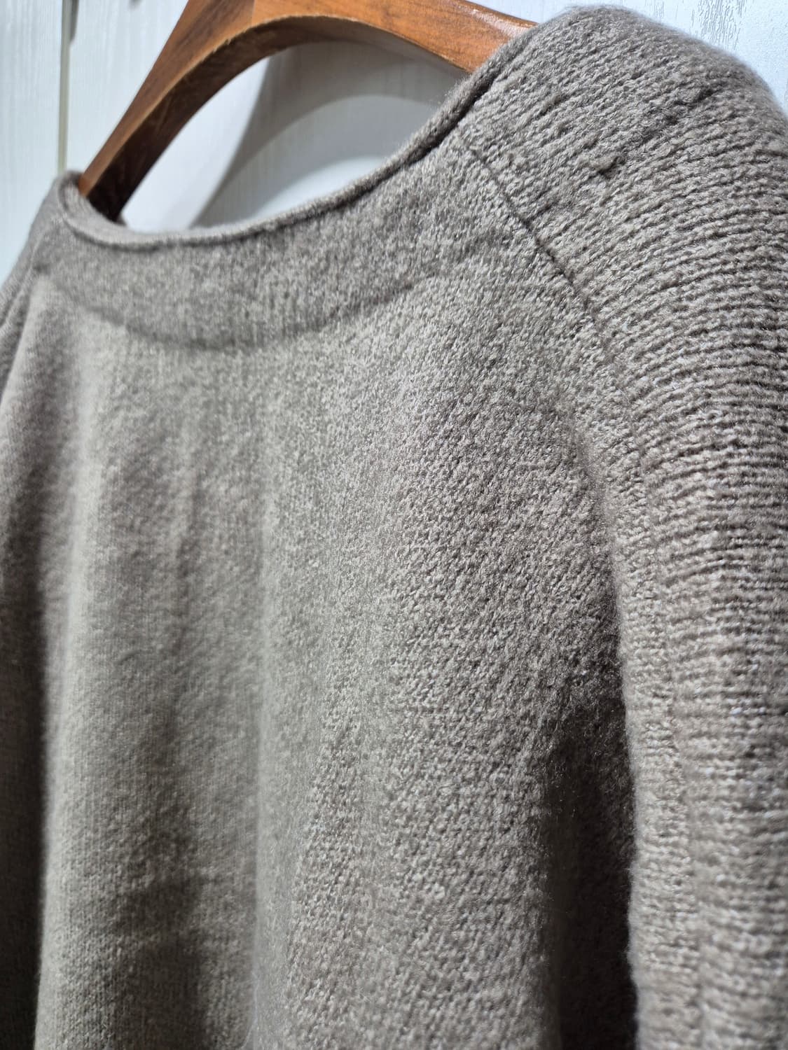 모카브라운 브이넥 니트 가디건 상품이미지8