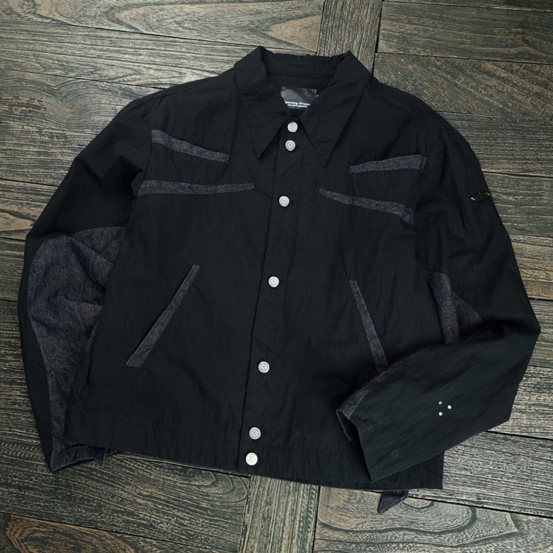 오프닝프로젝트 데님 도킹 셔츠 자켓 블랙 M18923 상품이미지1