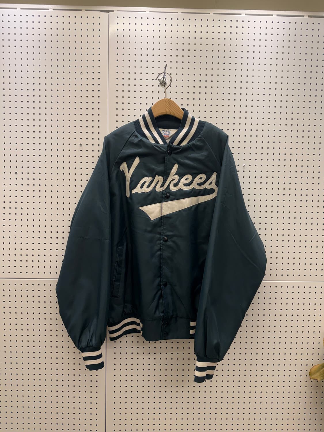 USA 빈티지 뉴욕 빅로고 바시티 자켓 U63 상품이미지2