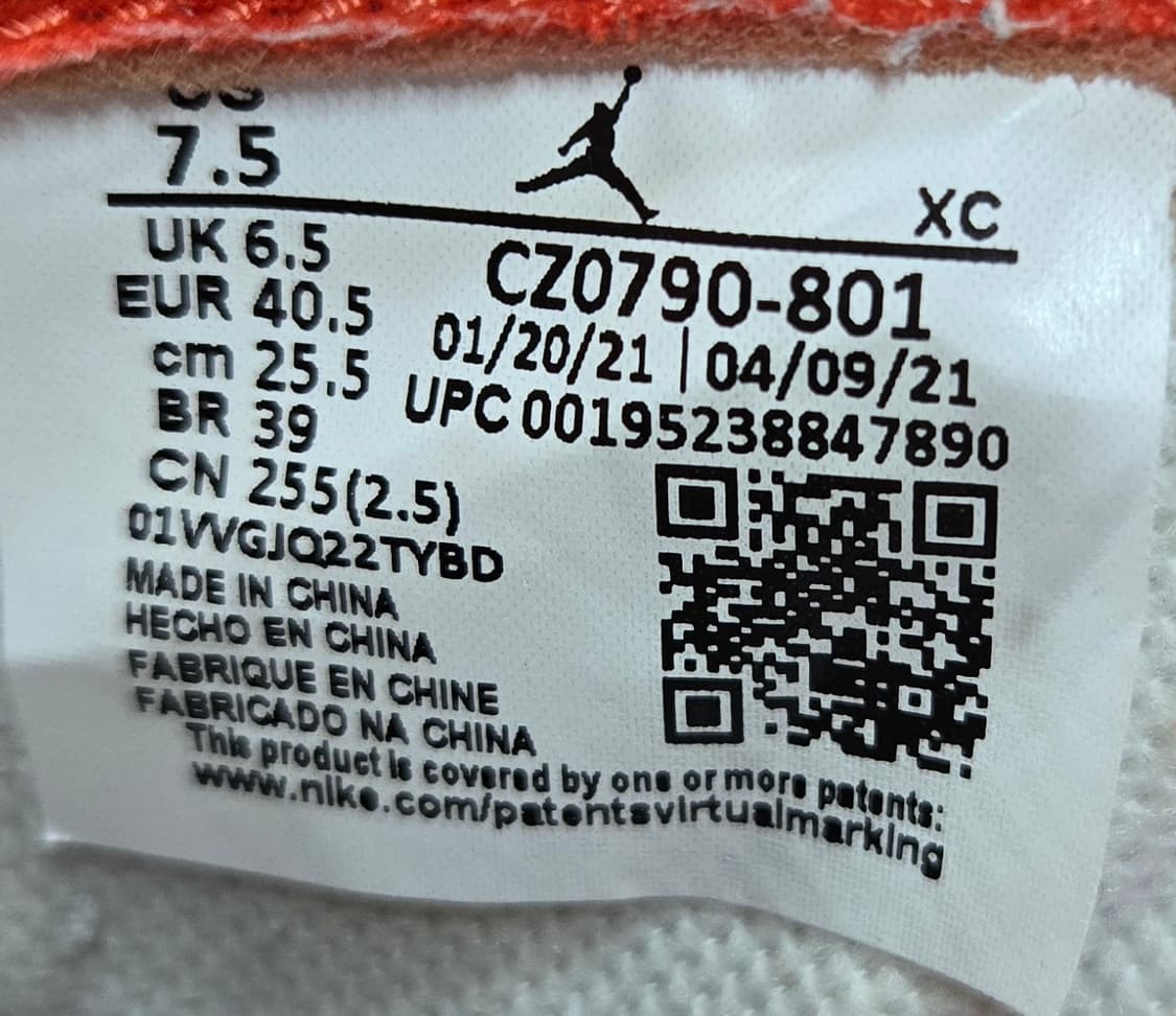 나이키 정품 255mm- 에어 조던 1 로우 OG 스타피쉬 상품이미지7