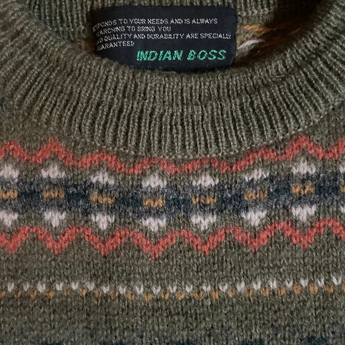 빈티지 패턴 니트 스웨터 상품이미지2