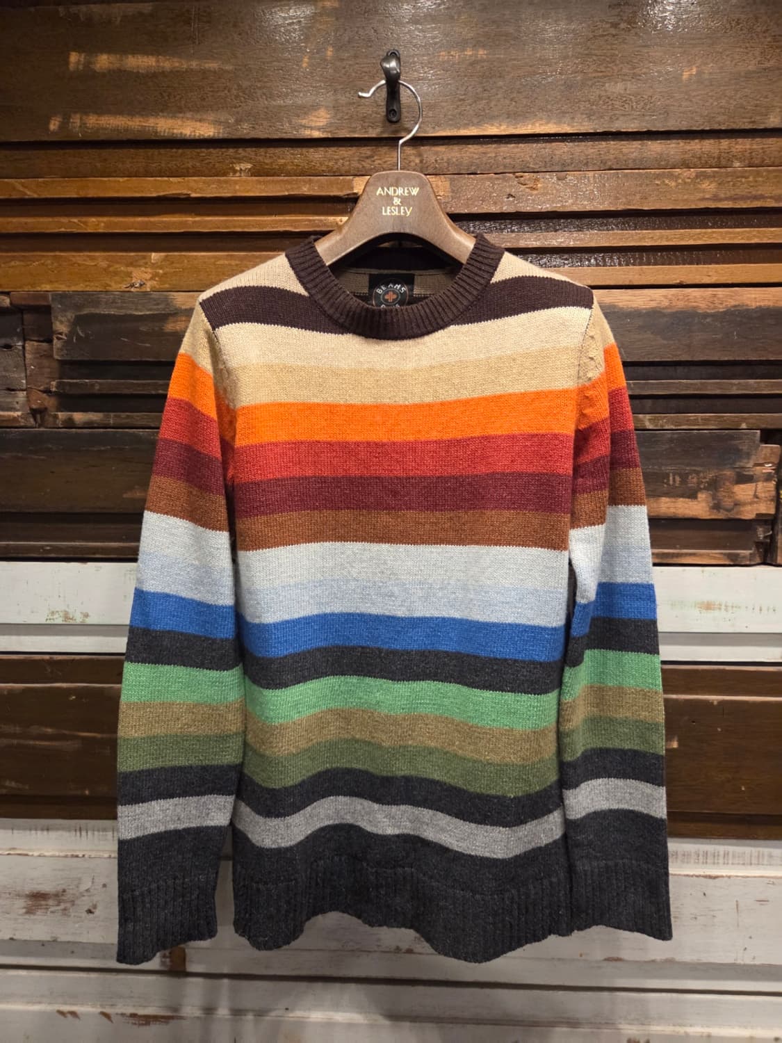 빔스 플러스 셔틀랜드울 니트 상품이미지1