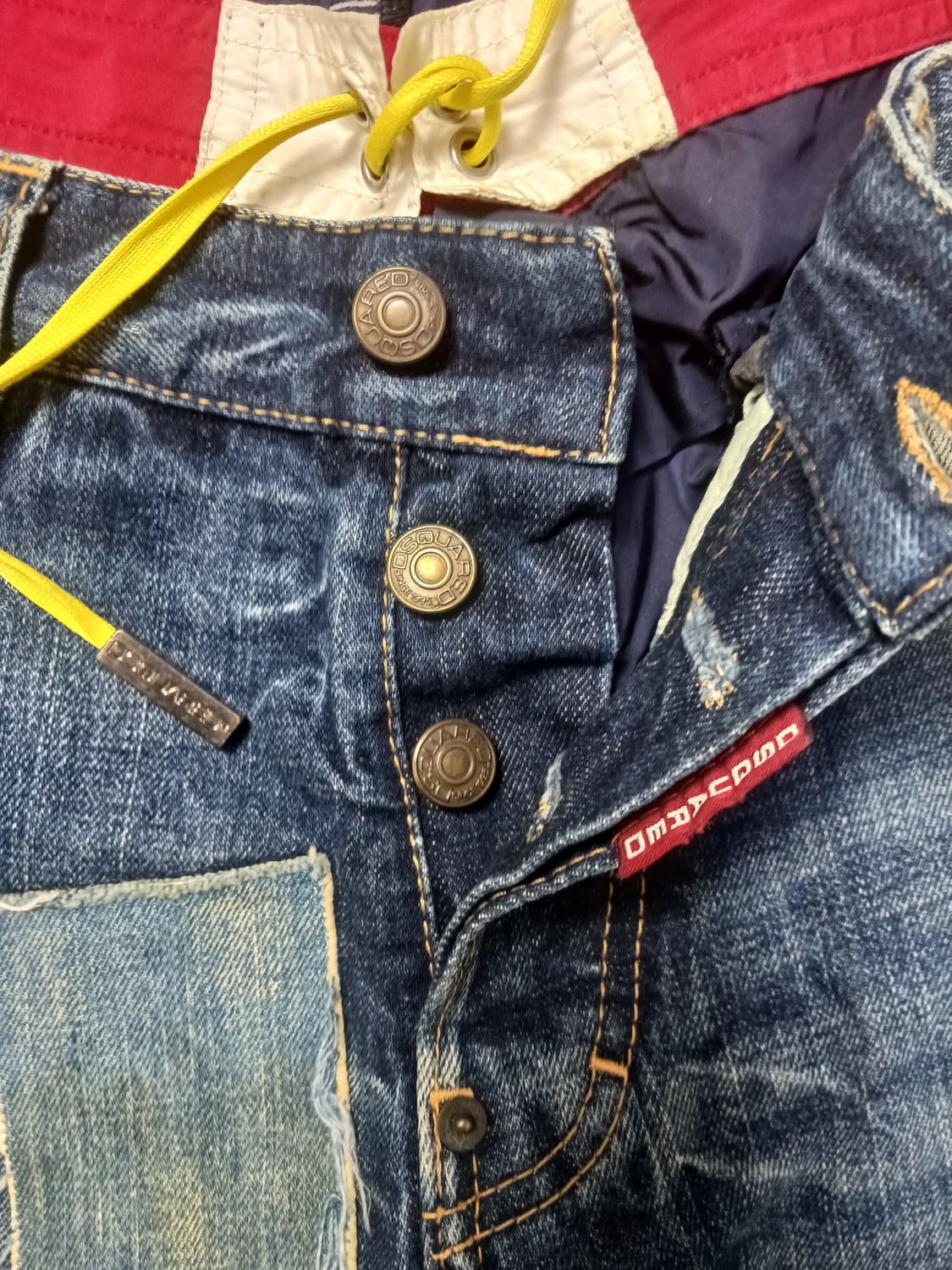 [48] 런웨이 디스퀘어드2 수영복 레이어드 모토진 청바지 32 33 상품이미지6