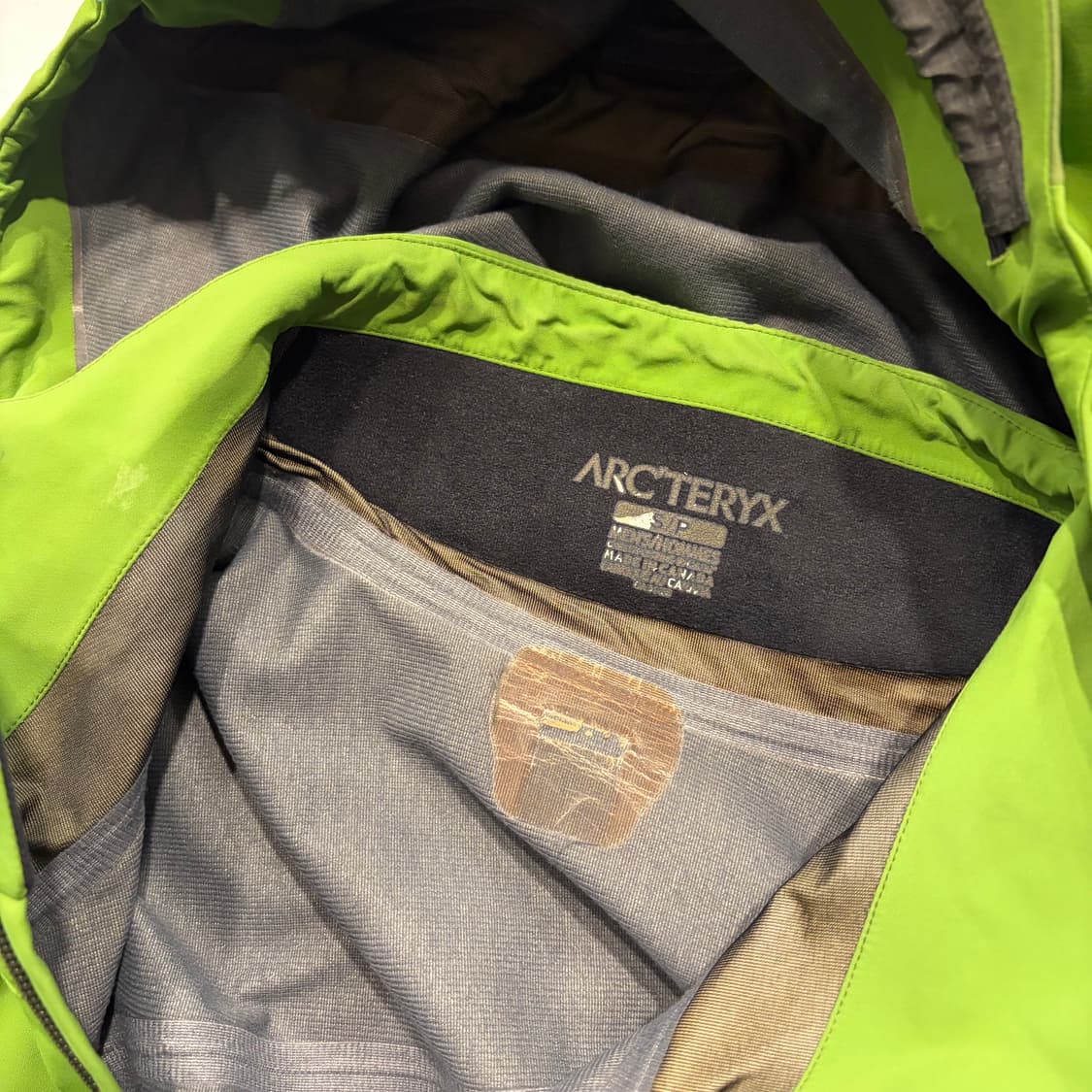 [S] 아크테릭스 고어텍스 스팅레이 그린 바람막이 자켓 D676 상품이미지5