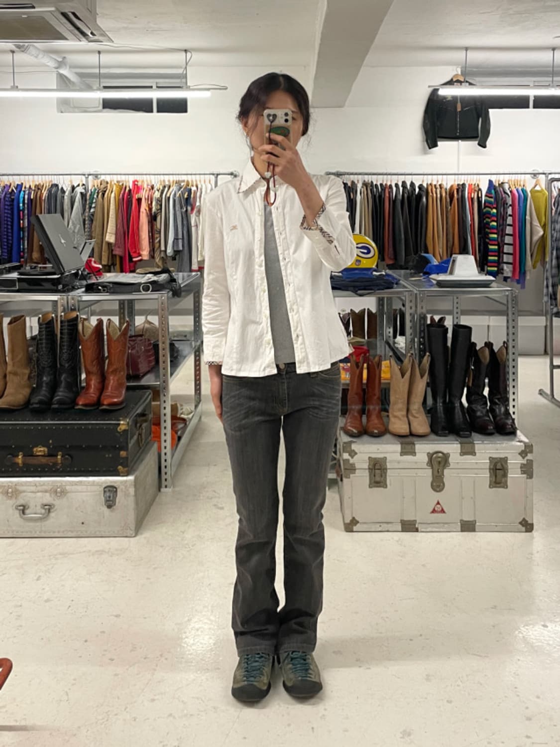 BURBERRY white shirt 버버리 테이핑 셔츠 상품이미지2