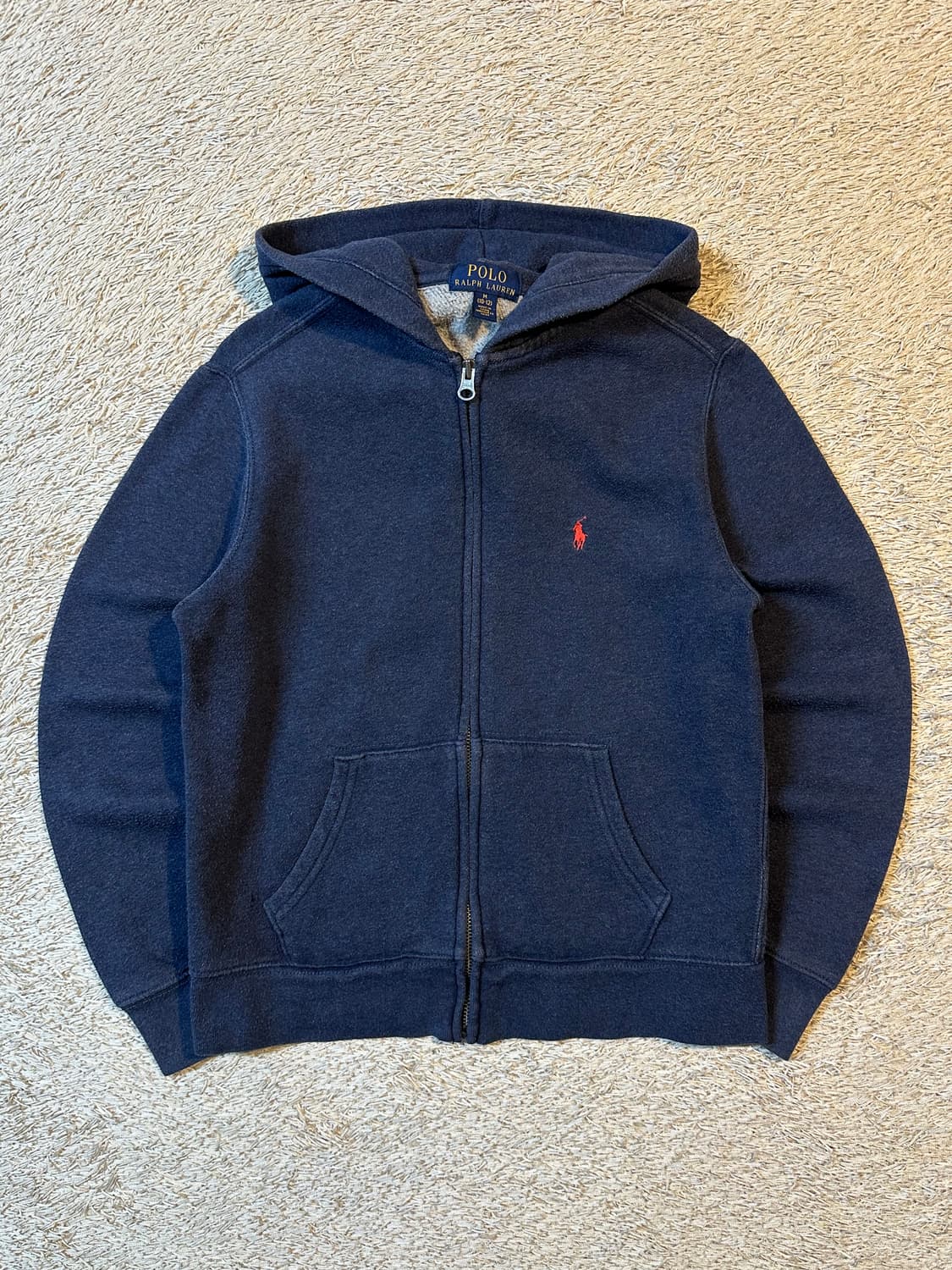 폴로 랄프로렌 신형 핑크포니 후드집업 네이비 상품이미지1