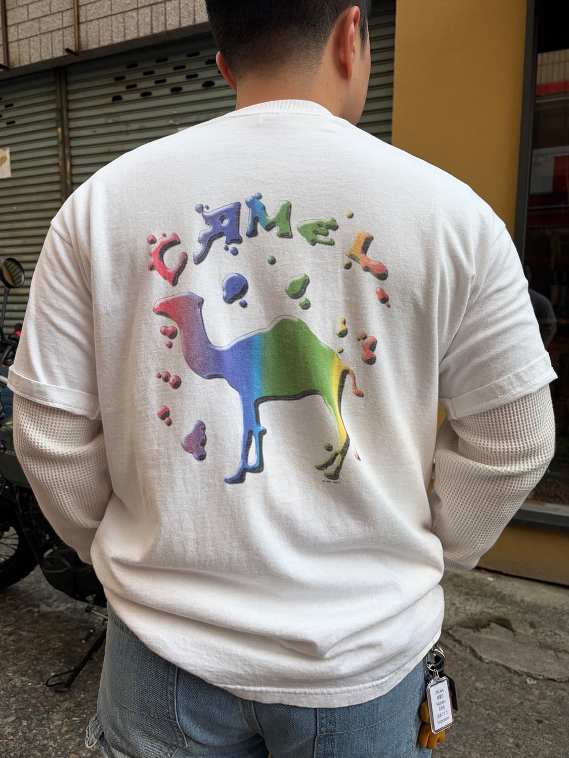 90‘s Camel Cigarettes Rainbow logo T 상품이미지3