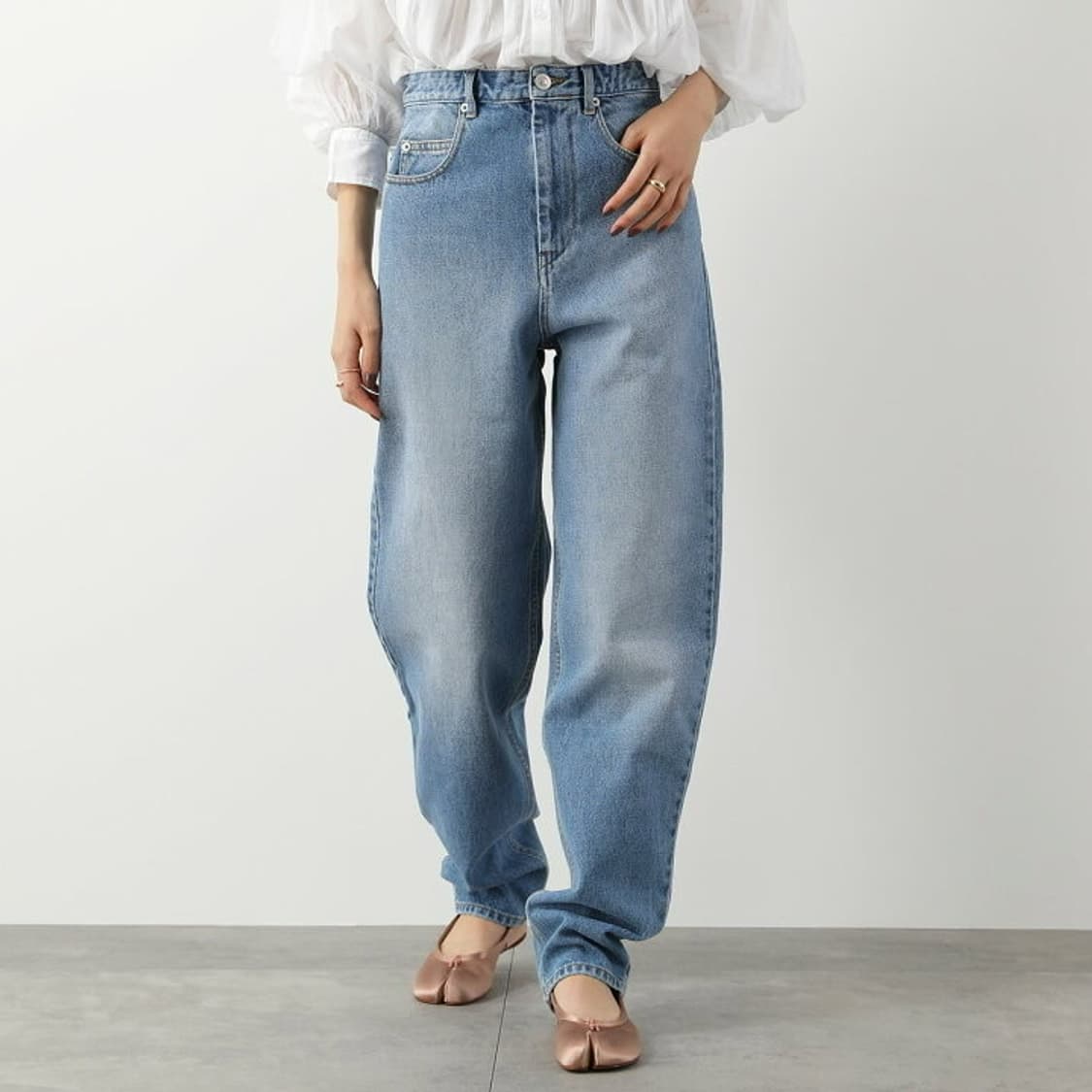 (정품/새상품) ISABELMARANT 이자벨마랑 여성 루즈핏 데님 팬츠 상품이미지3