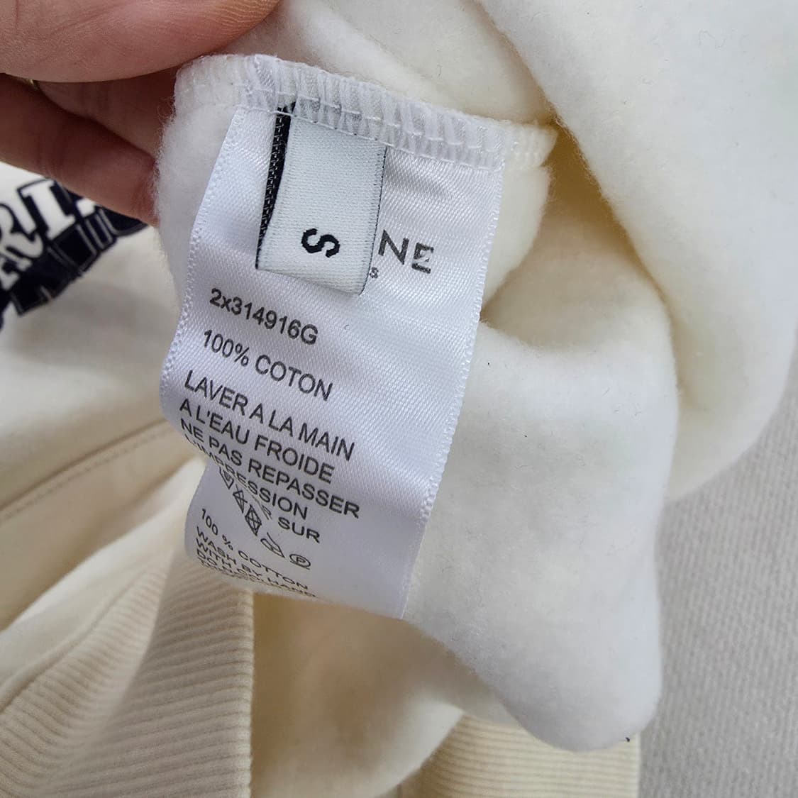 [S] 고급 여성 기모 루즈핏 로고 후드티 1229J 상품이미지4