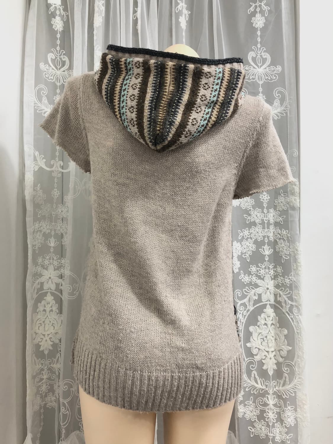 nordic pattern hooded cardigan 상품이미지2