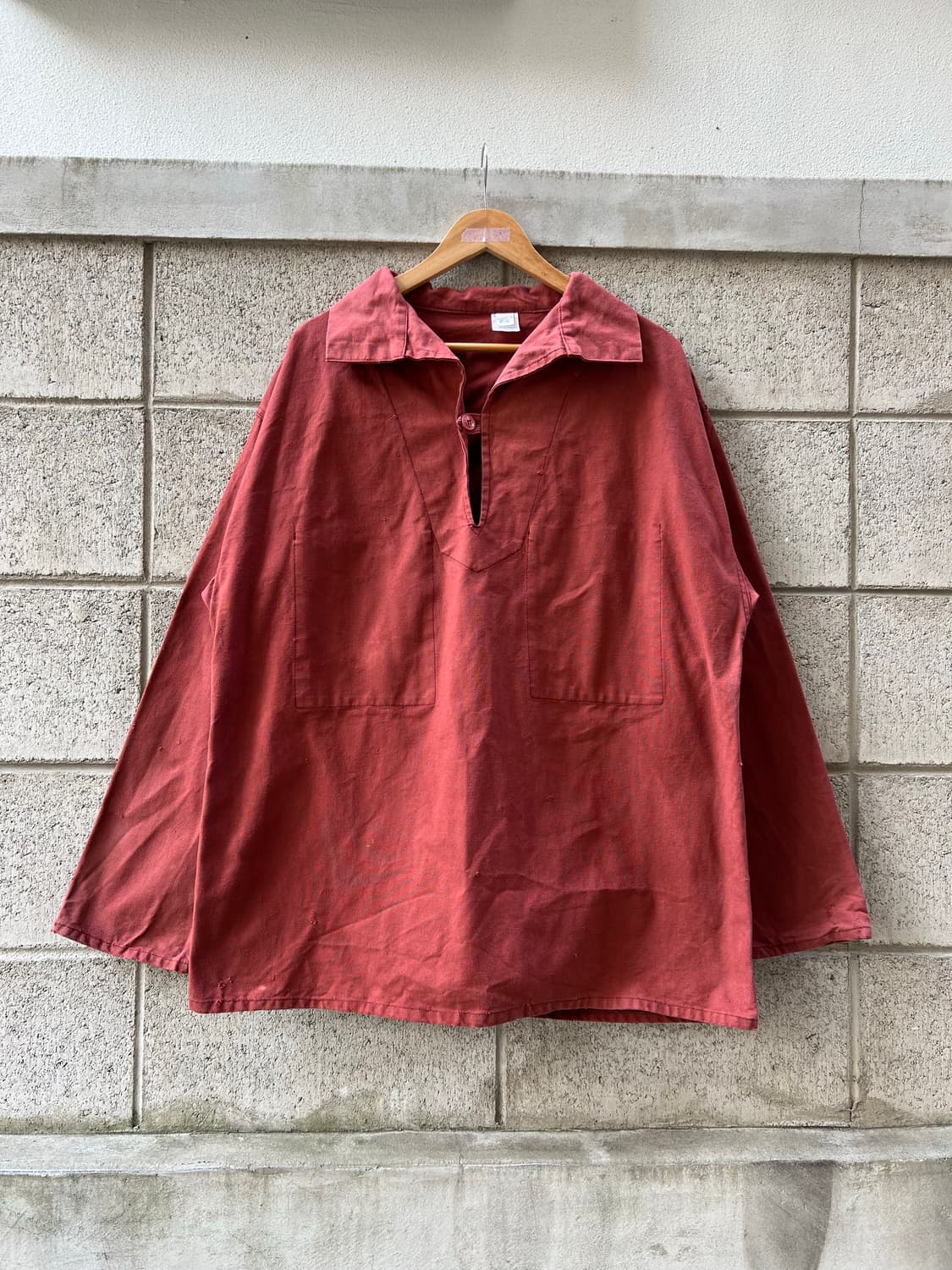FADED RED OLD FRENCH FISHERMAN 피셔맨스목자켓 상품이미지1