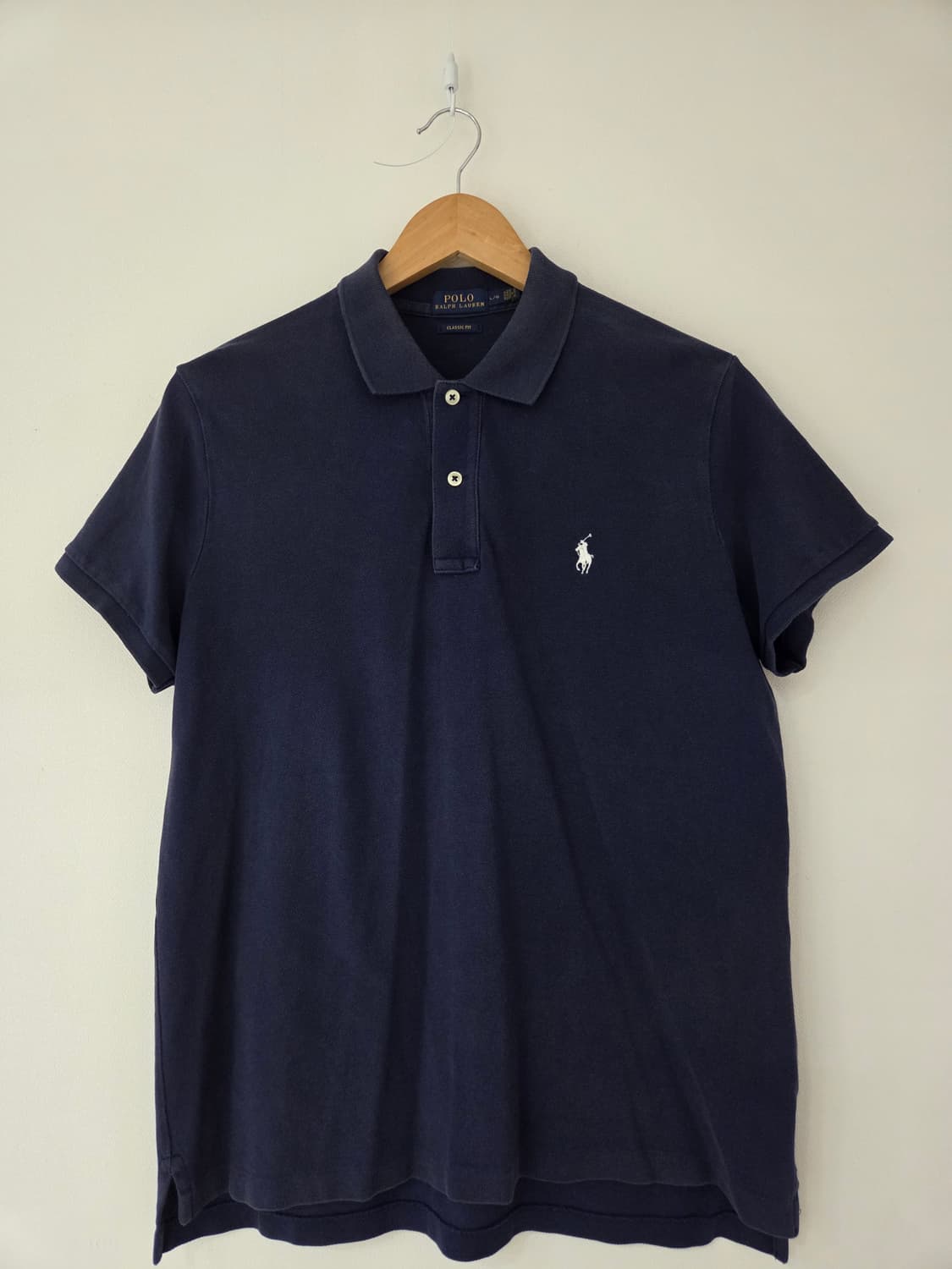 폴로랄프로렌 네이비 반팔카라티(화이트포니,95사이즈) 상품이미지2