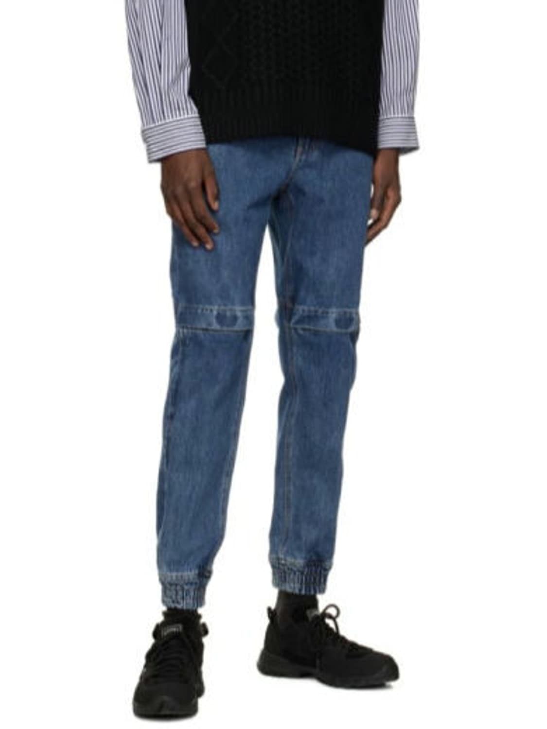 [50/34] 준지 22FW 무릎 조거 데님 중청 상품이미지1